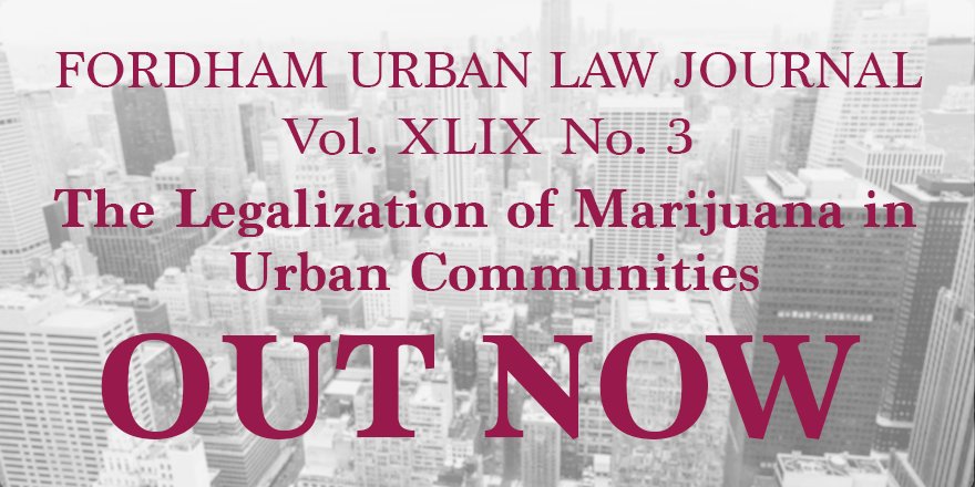 News And Announcements Fordham Urban Law Journal