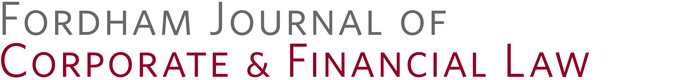Fordham Journal of Corporate and Financial Law
