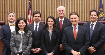 Fordham Law School co-sponsored an admission ceremony for the U.S. Court of International Trade on October 30