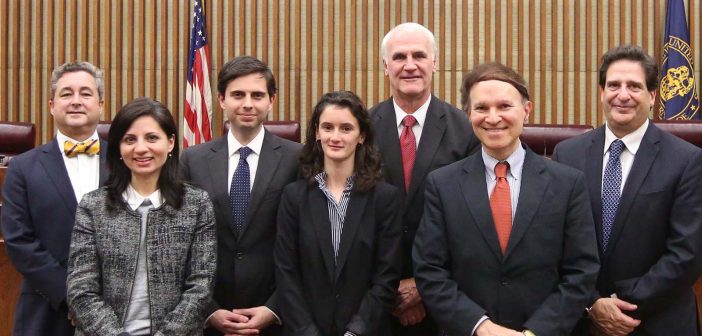 Fordham Law School co-sponsored an admission ceremony for the U.S. Court of International Trade on October 30