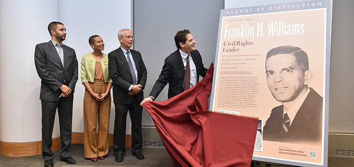 Alumni of Distinction ceremony honoring Franklin Williams '45