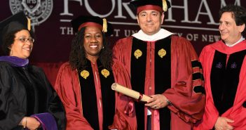 Gemma Solimene, Sherrilyn Ifill, Vincent Cappucci '84, and Matthew Diller