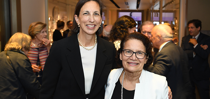 Sharon McCarthy '89 and Professor Helen Bender '78