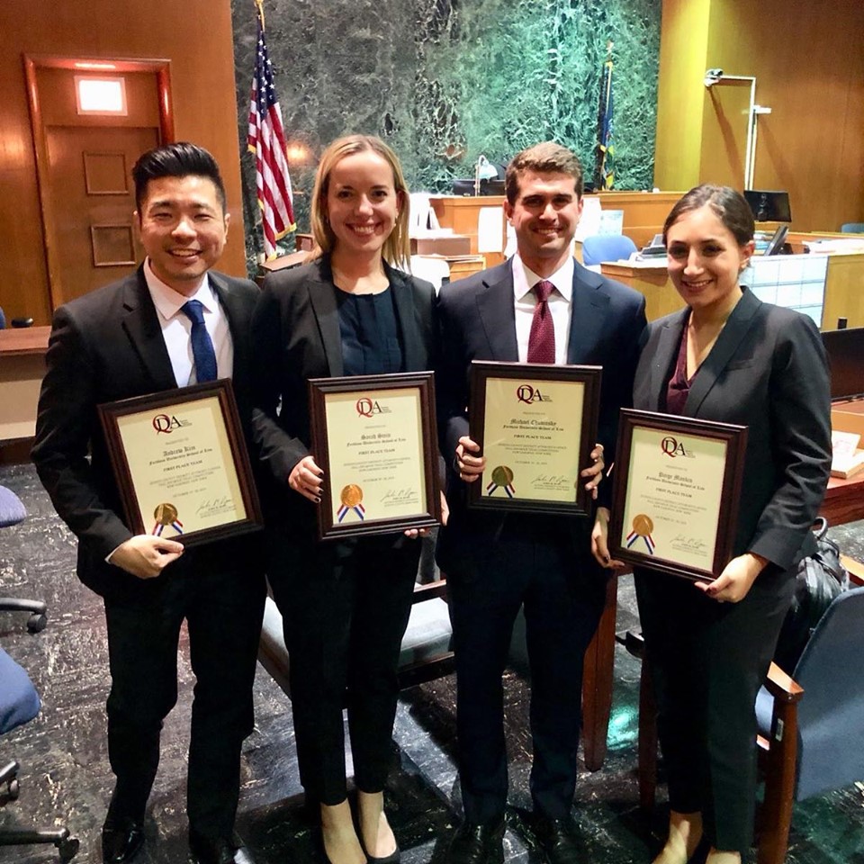 Fordham Law Students Find Success In Fall 2019 Trial Competitions