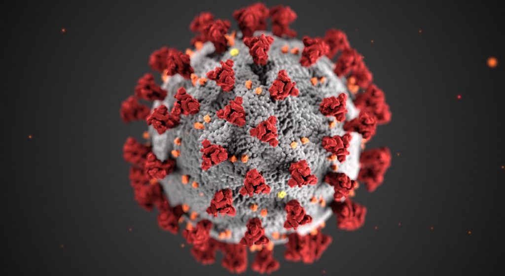 Coronavirus illustration courtesy of the CDC