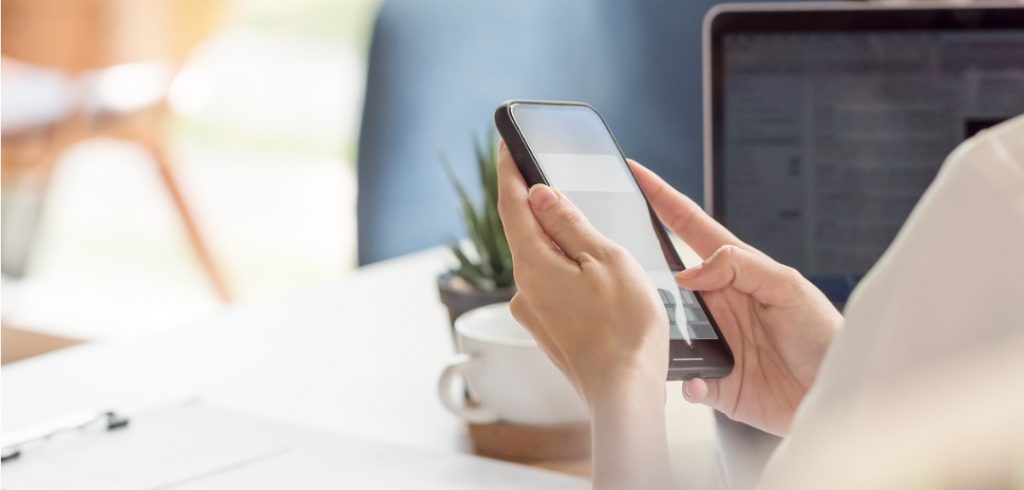 smartphone office desk