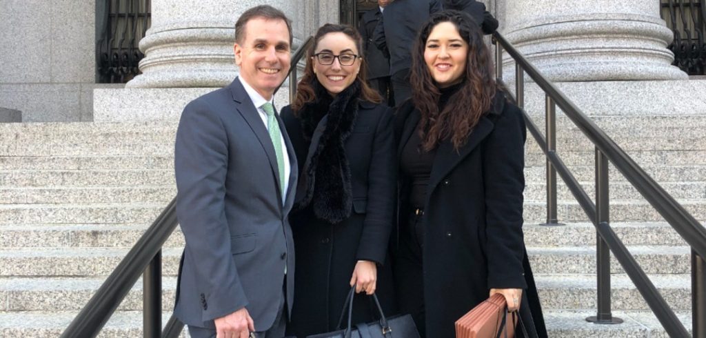Professor Michael W. Martin, Katherine Anne Boy-Skipsey '20, and Nina Riegelsberger '21