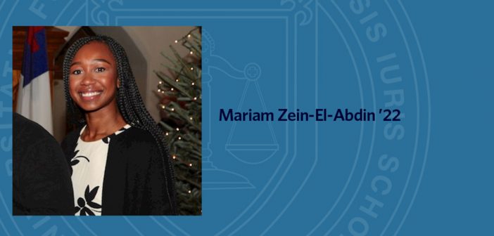 Mariam Zein-El-Abdin ’22 Gives Back to Sudanese Community Impacted by COVID-19
