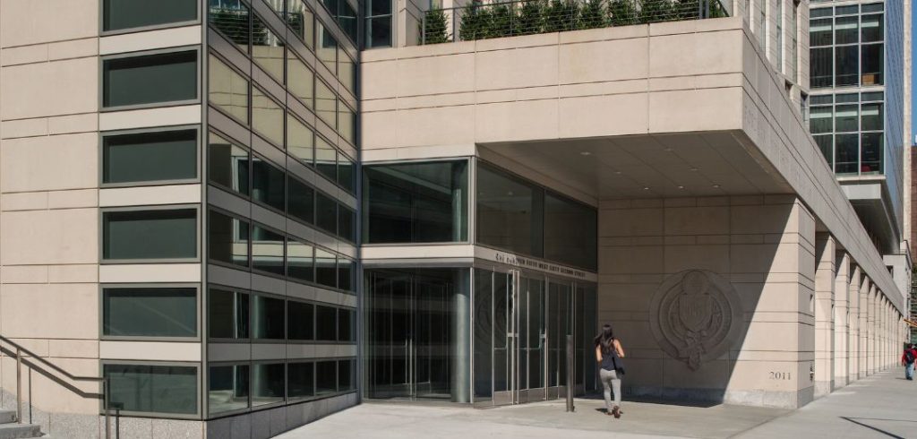 Exterior of Fordham Law School