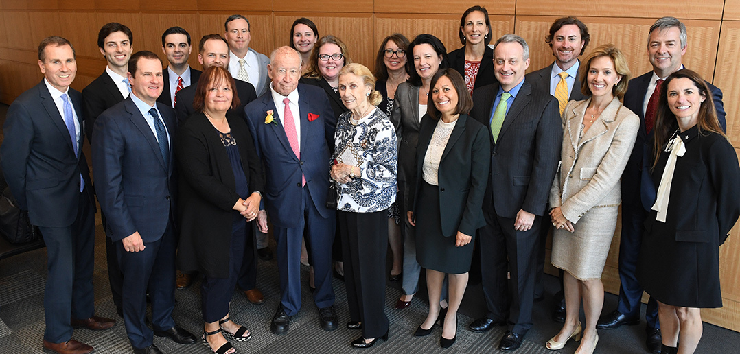 Judge Keenan, joined by his many former clerks who graduated from Fordham Law School.