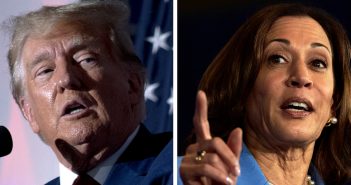 Presidential Candidates Trump and Harris