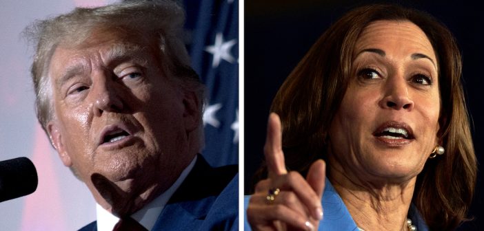 Presidential Candidates Trump and Harris