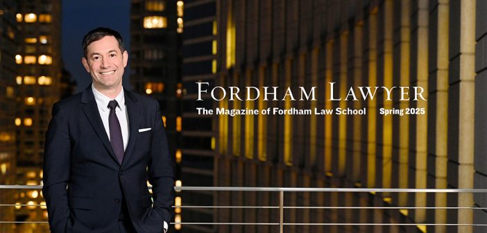 Cover of Fordham Lawyer Magaazine