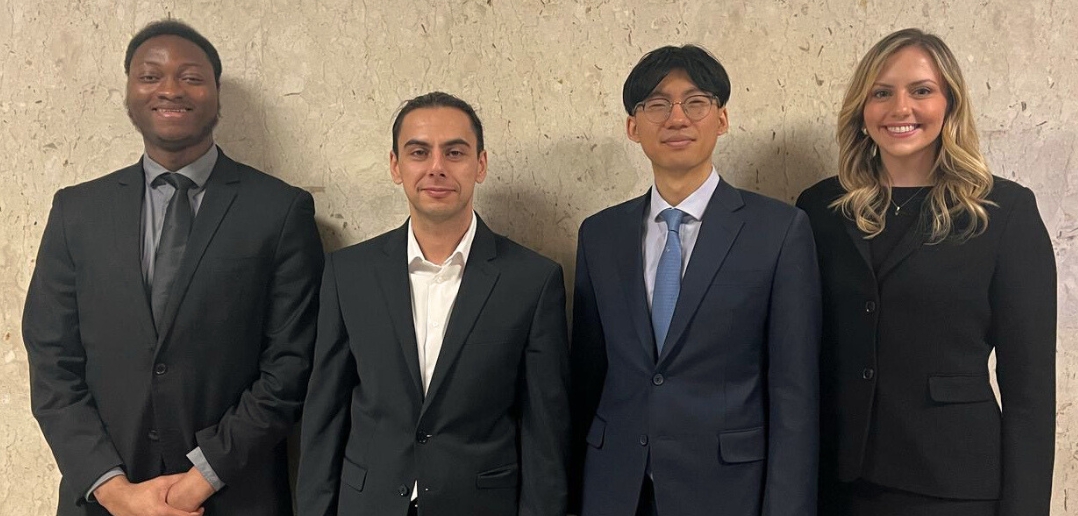 Fordham Law students Kevin Jones, Halit Sezgin, Philip Chun, and Susan Marone