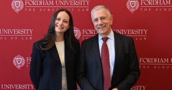 Ralph Craviso FCRH ’69 LAW ’73 Invests in the Next Generation of Fordham Lawyers Photo of Carolyn Egervary and Raplh Craviso
