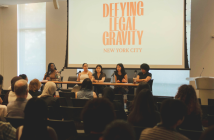 DLG students at a panel discussion