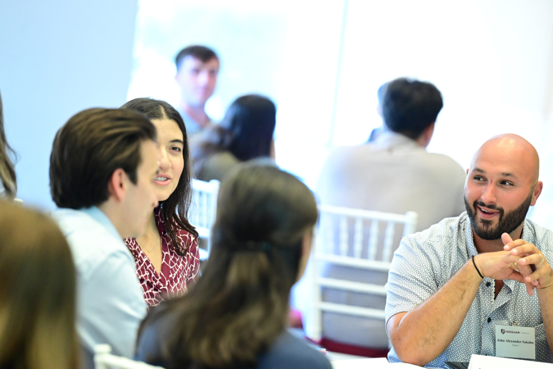 New students get to know each other at orientation.