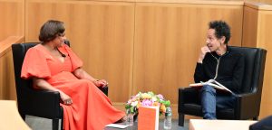 Power Is Meant to Be Shared: Khadijah Sharif-Drinkard ’97 JD Returns to Fordham Law for a Conversation With Malcolm Gladwell